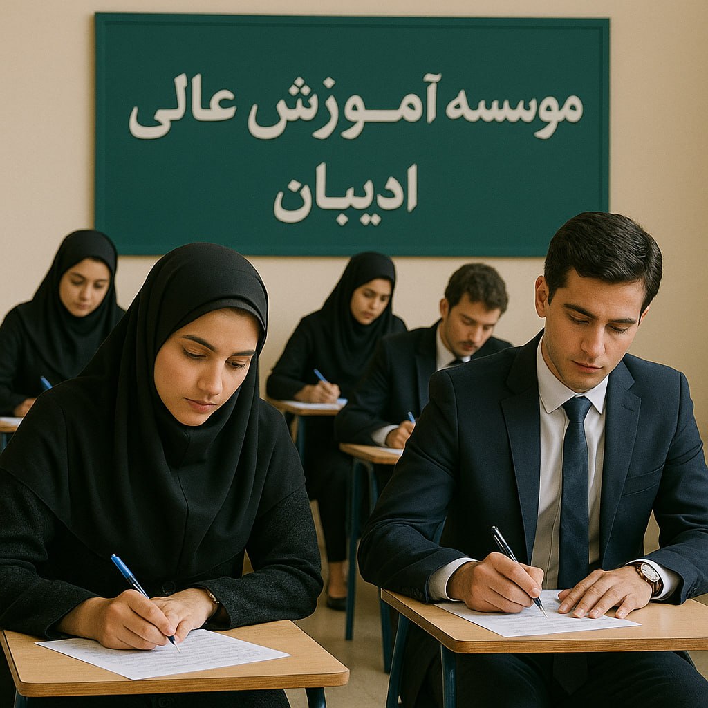 اطلاعیه امتحانات ادیبان